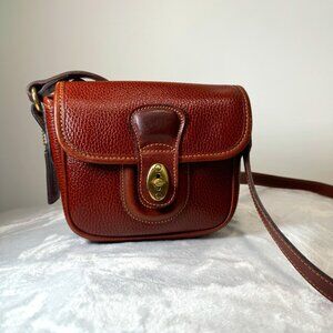 Small Brown Leather Coach Bag